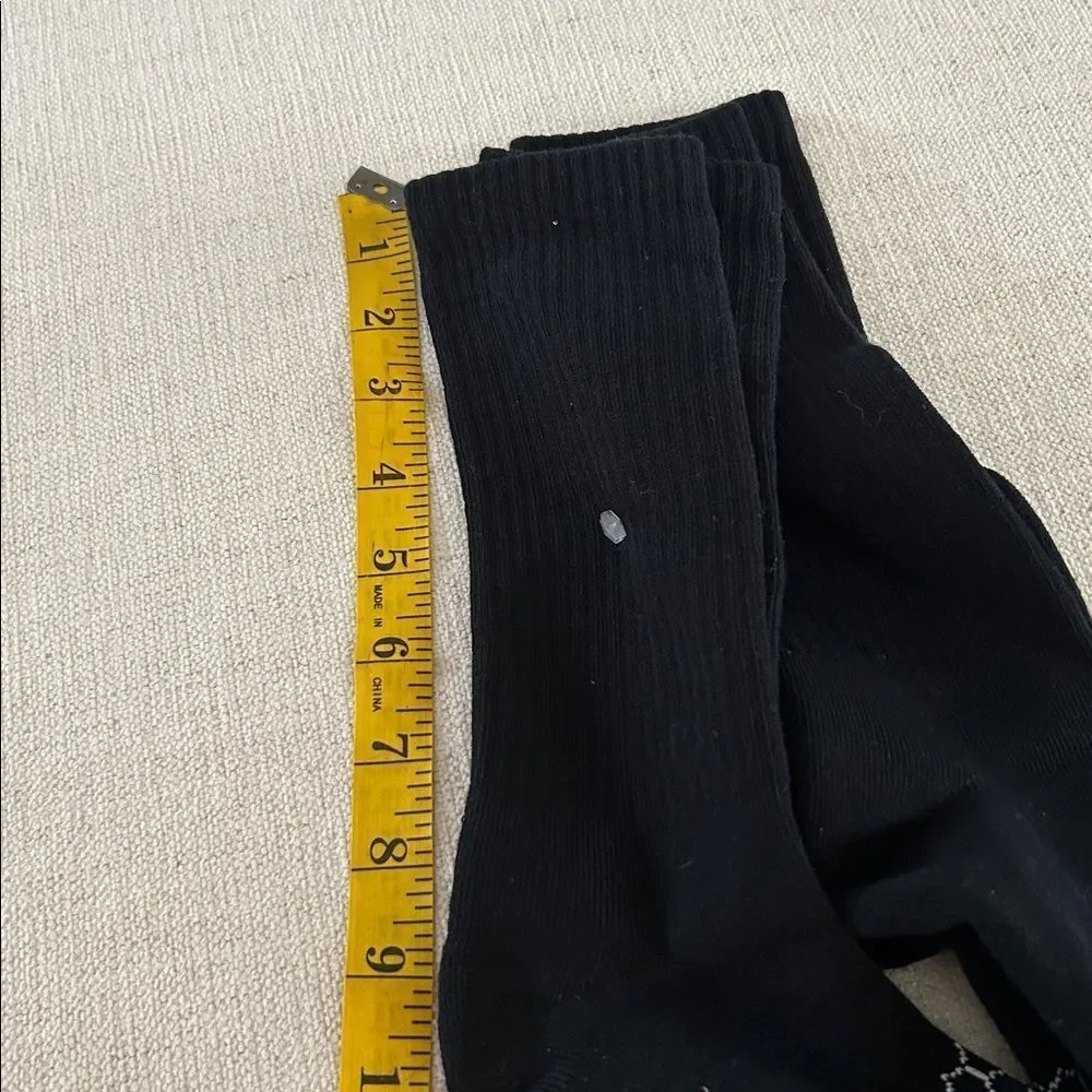 BOMBAS BUNDLE TWO PAIR OF Women's Solids Half Calf Socks, Black, NWOT, LARGE
